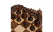 Шахматы + Нарды резные Арарат с бронзой 60 Ohanyan Шахматы + Нарды резные Арарат с бронзой 60 Ohanyan