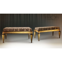 !Пуф Модена (Мореный дуб/Голд,29 Velvet-Lux)